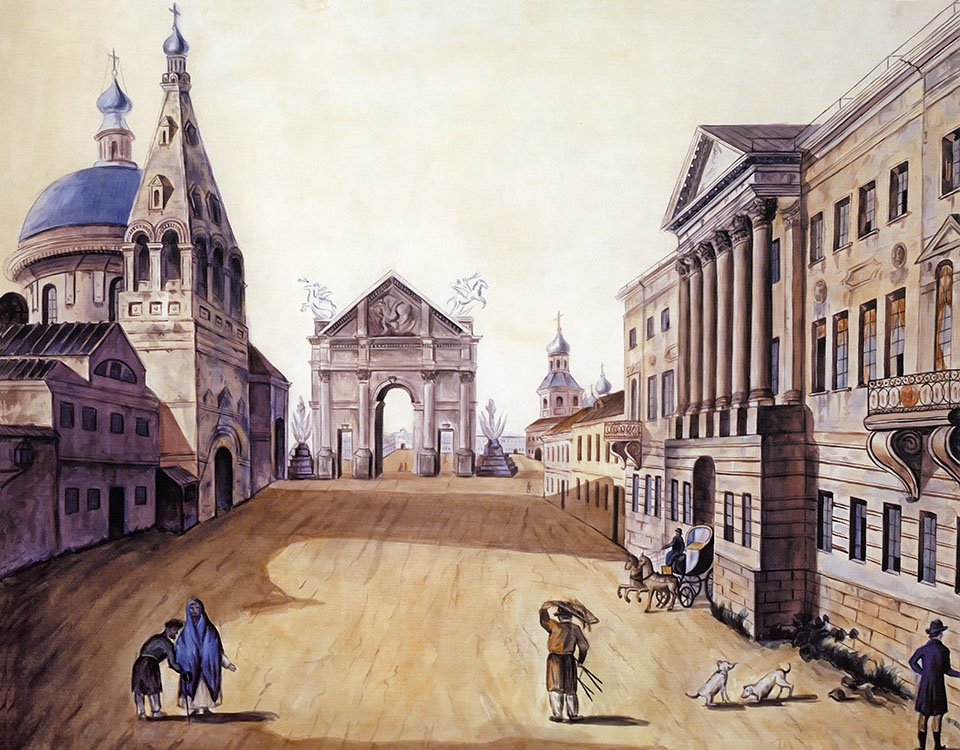 Вид Тверской улицы. Ф.Я. Алексеев, 1810 г.