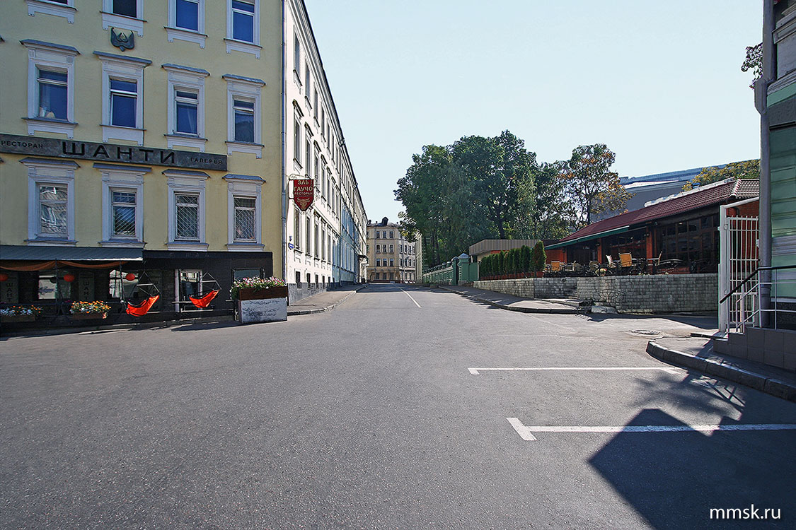 Большой Козловский переулок. Вид с Мясницкой улицы. Фото 2006 г.