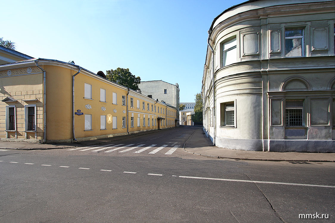 Сверчков переулок. Вид из Потаповского переулка. Фото 2006 г.