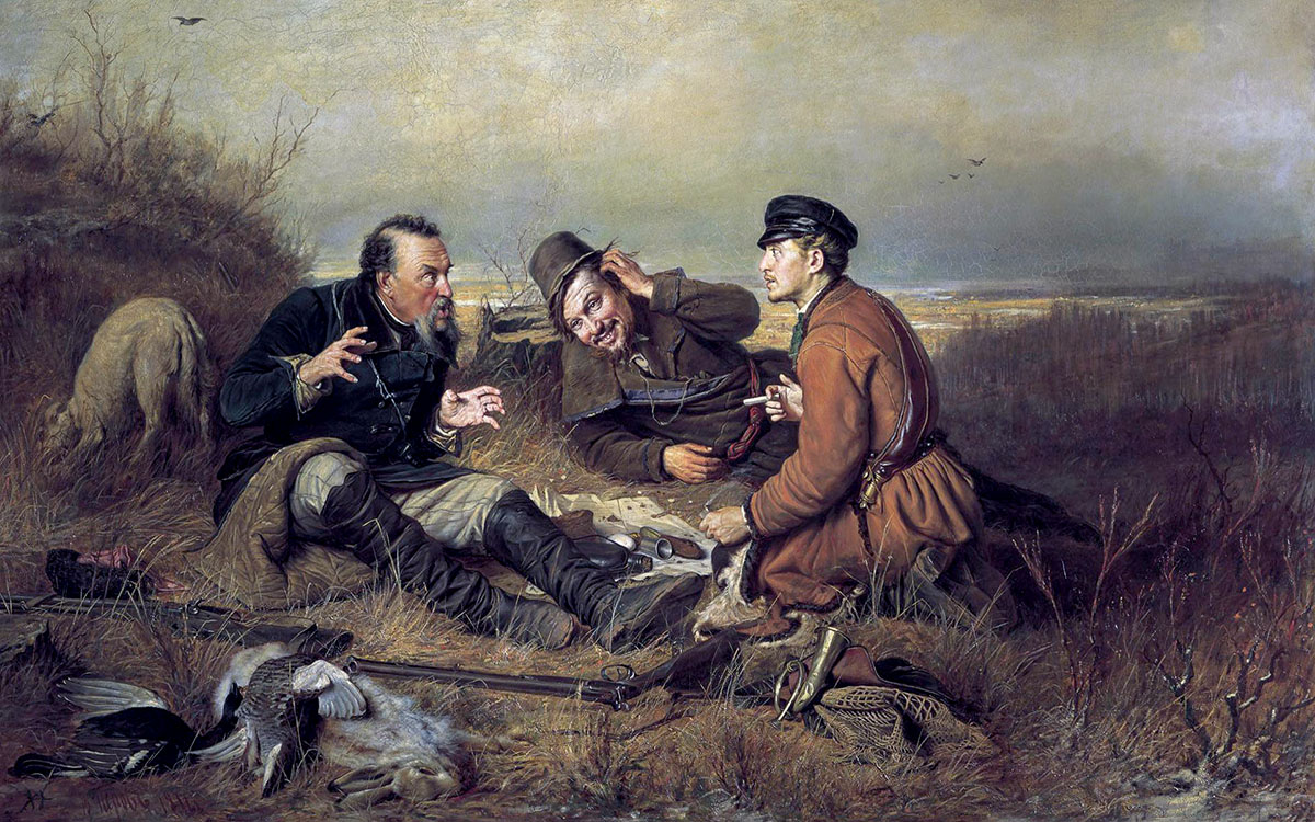 В.Г. Перов. Охотники на привале, 1871 г.