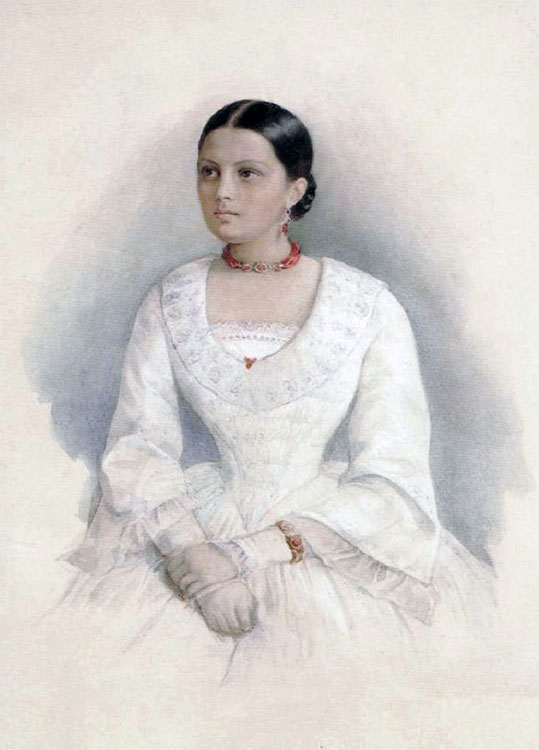 Авдотья Яковлевна Панаева (Брянская). 1841 г.