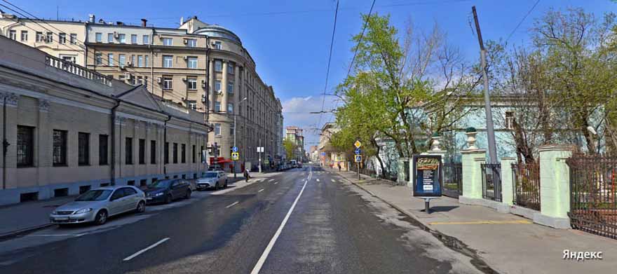 Улица Малая Дмитровка на панораме