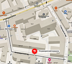 Петроверигский переулок на карте