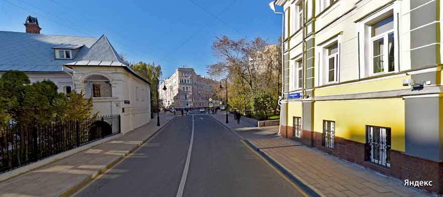 Улица Спиридоновка на панораме